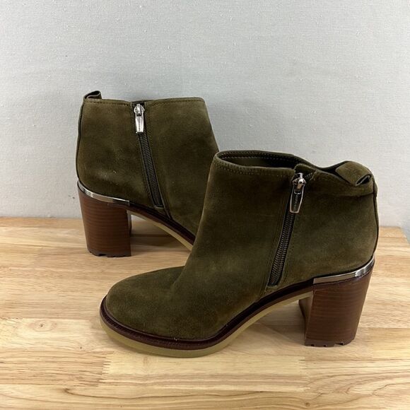 Vince Camuto Gorgan Casual Ankle Boots- Dark Green- Size 7.5 M- New - Picture 4 of 7